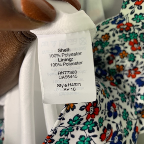 J.Crew Factory Scalloped Cami Tank Floral 14 B-80 - Picture 3 of 7